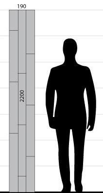 three strip flooring plank size illustration shadow man