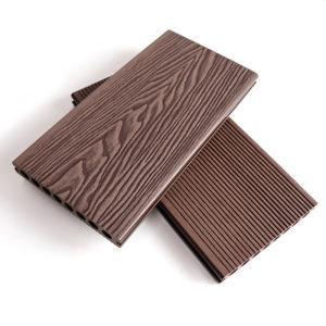 Chocolate 3d decking wpc