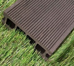 charcoal dark wpc hollow decking|