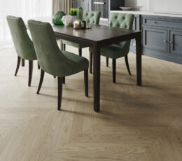 Oak Sandstone A/B Chevron dining room|Oak Sandstone A/B Chevron swatch