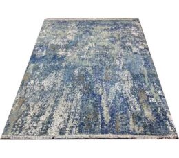 ocean hand knotted rug